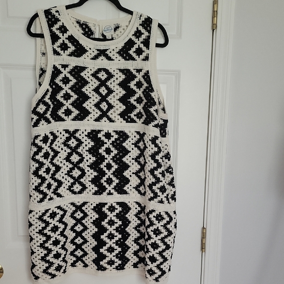 LOFT Other - LOFT Black and White Sleeveless Mini Sundress
